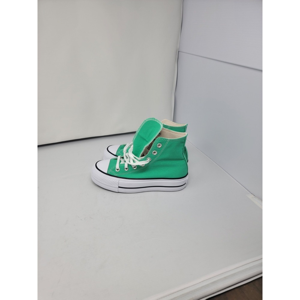 Converse CTAS Lift Kids Sz 5 Hi Top Platform Sneakers Green A09393F